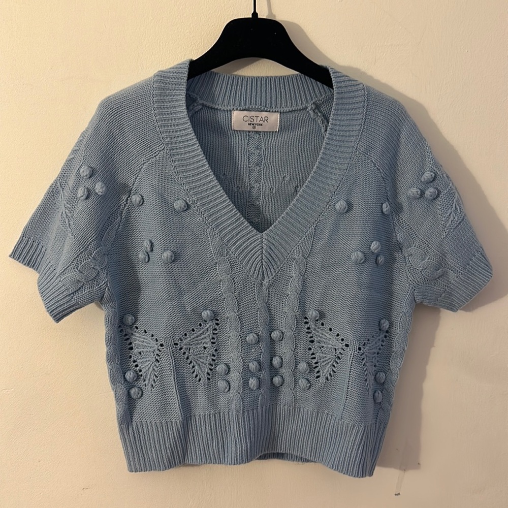 Cistar New York Cropped Sweater